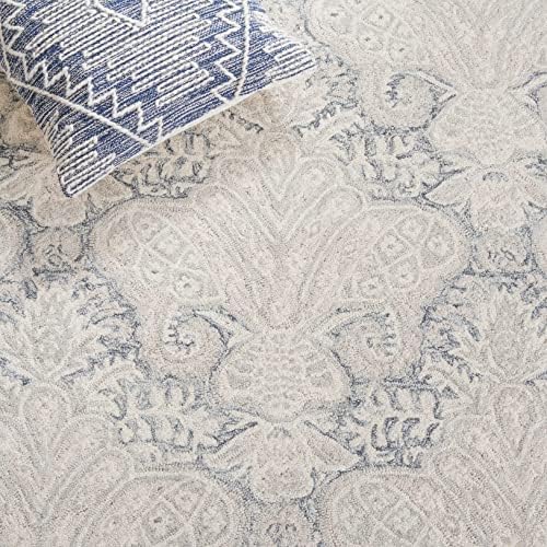 SAFAVIEH Micro-Loop Collection 10' x 14' CharcoalIvory MLP539H Handma...