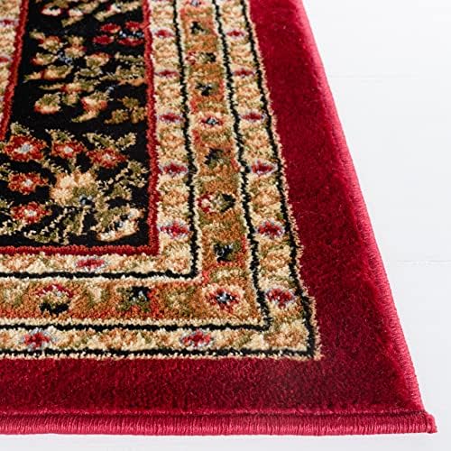 SAFAVIEH Area Rug 9x12 - Lyndhurst Collection - Large - Red & Black, Trad...
