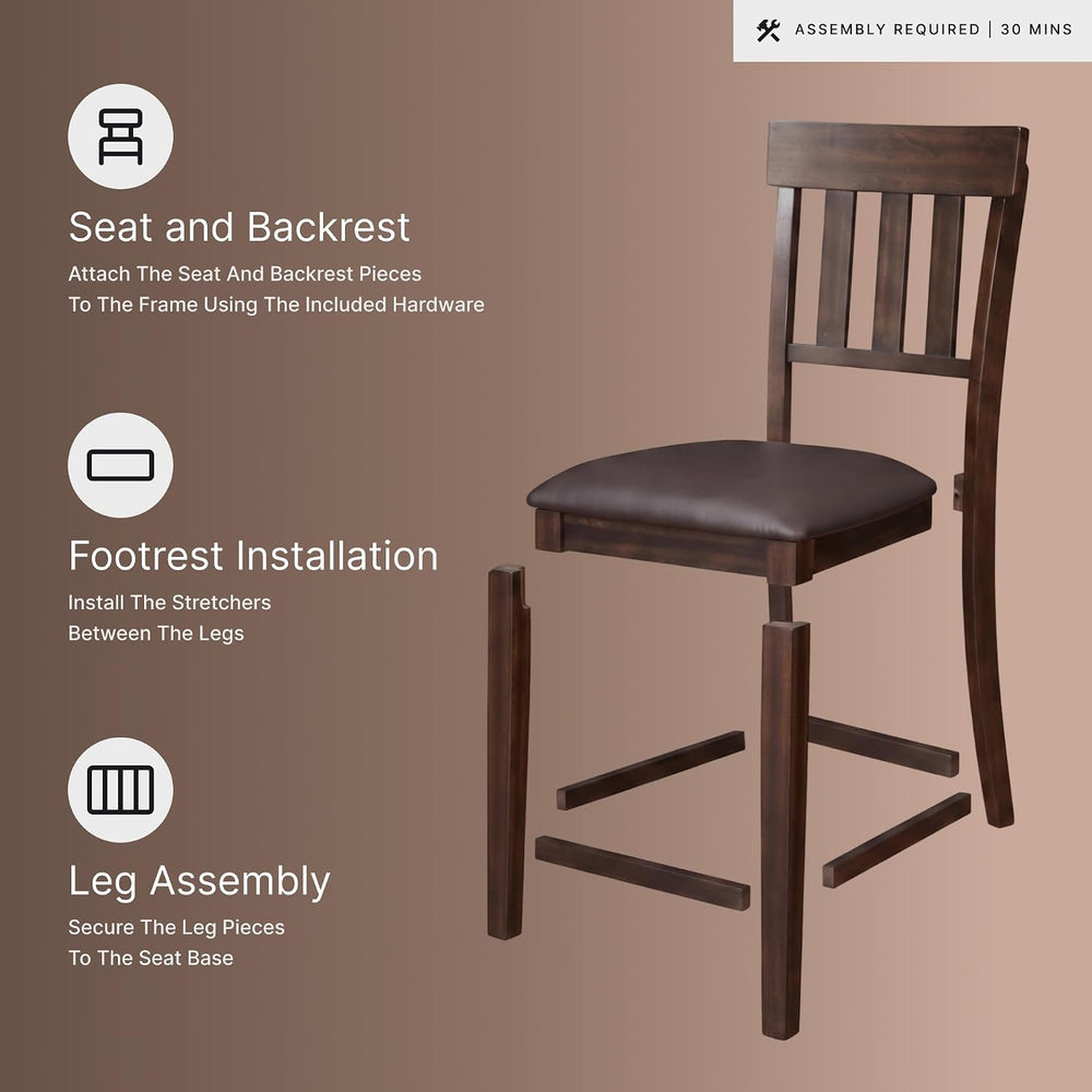 Signature Design by Ashley Haddigan Counter Height Bar Stool, Set of 2