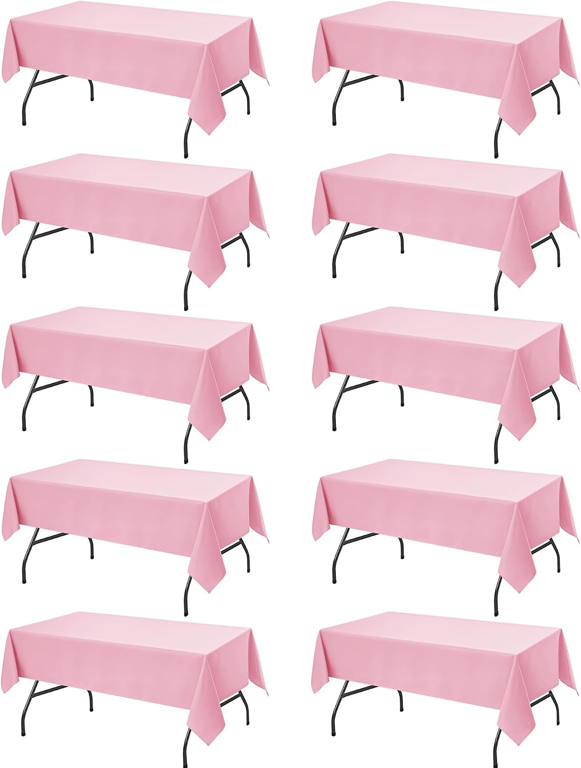 pink tablecloths for rectangle tables, 60 x 102, main product view