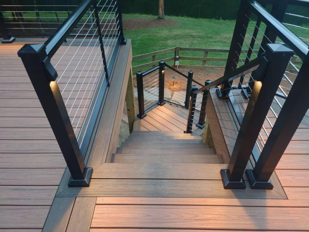 GKOLED Low Voltage Deck Lights, Sleek LED Wedge Post Rail Light, Outdoor Land...
