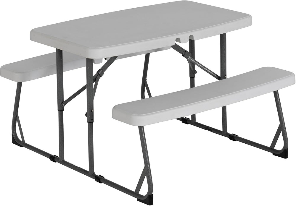 Peakform 37.8 Inch Rectangular Folding Picnic Table, Multipurpose Indoor Outd...