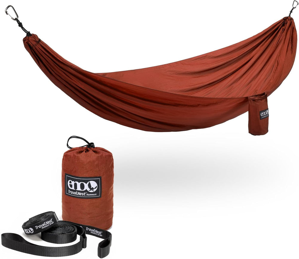ENO TravelNest Hammock & Straps Combo - Portable Hiking and Camping Hammo...