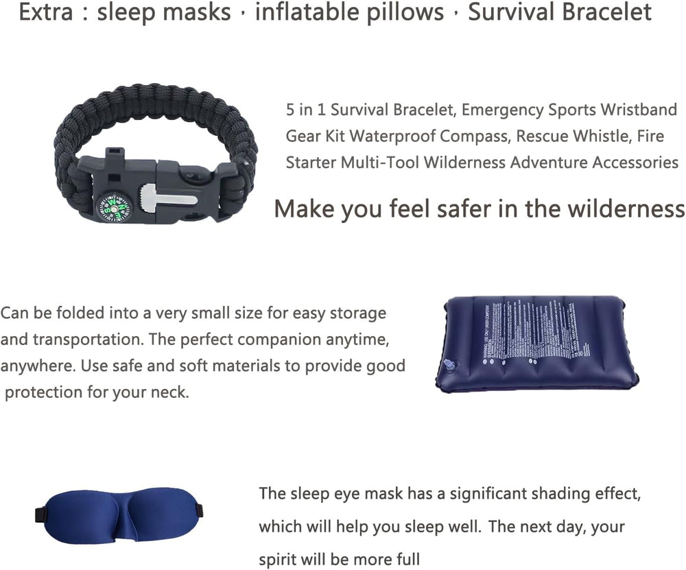 Camping Hammock with Mosquito Net and Rain Fly - Travel Hammock Bug Net - Ham...
