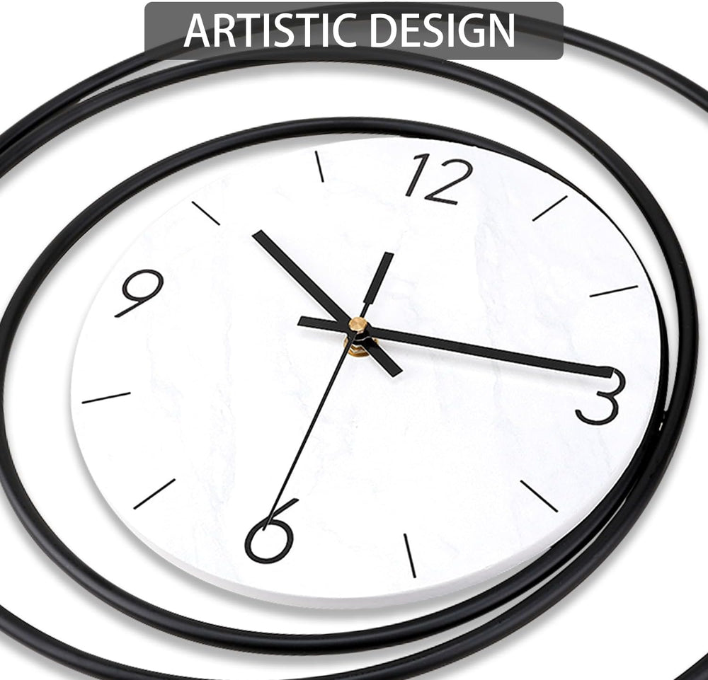 Dankeit Decorative Wall Clock,Silent Non-Ticking Quality Quartz Movement Batt...