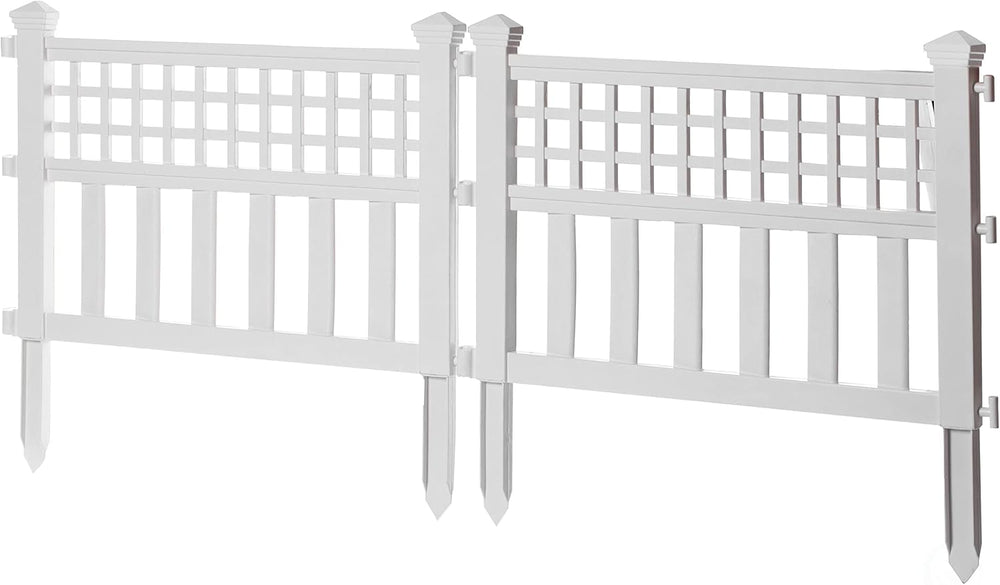 Gardenised Plastic Outdoor Decor Garden Flower Edger Fence, Border, Set of 4 ...