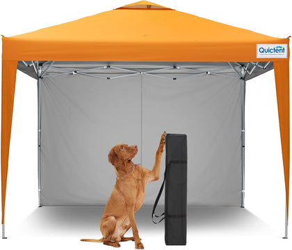 Quictent 10x10 Pop Up Canopy Tent with 1 Sidewall