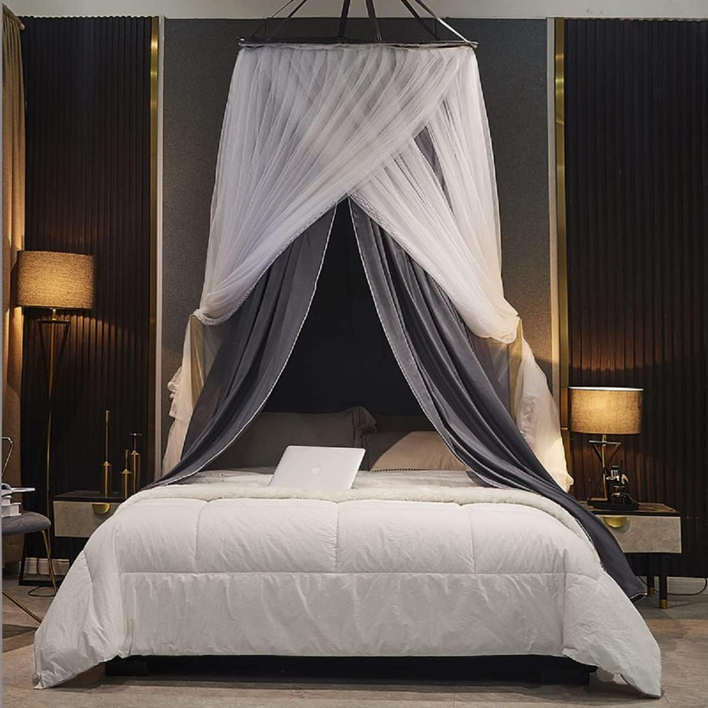 Kertnic Luxurious Bed Canopy for Girls & Adults - Double Layer Princess C...