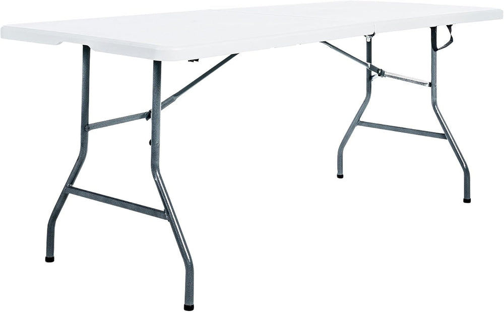 Peakform Multipurpose Banquet Fold-in-Half Table Lightweight Durable Desk wit...