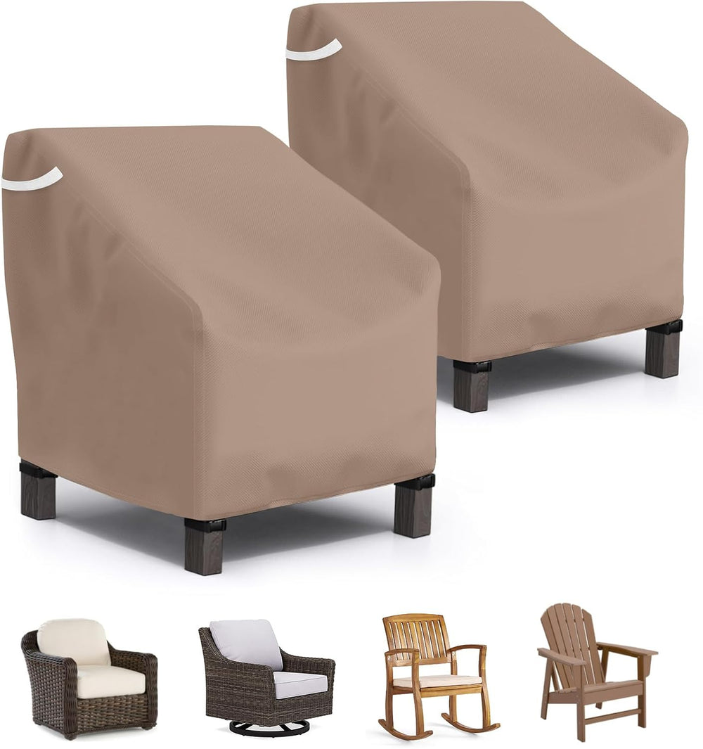 STARTWO Patio Outdoor Chair Covers 2 Pack, Outdoor Furniture Covers Waterproo...