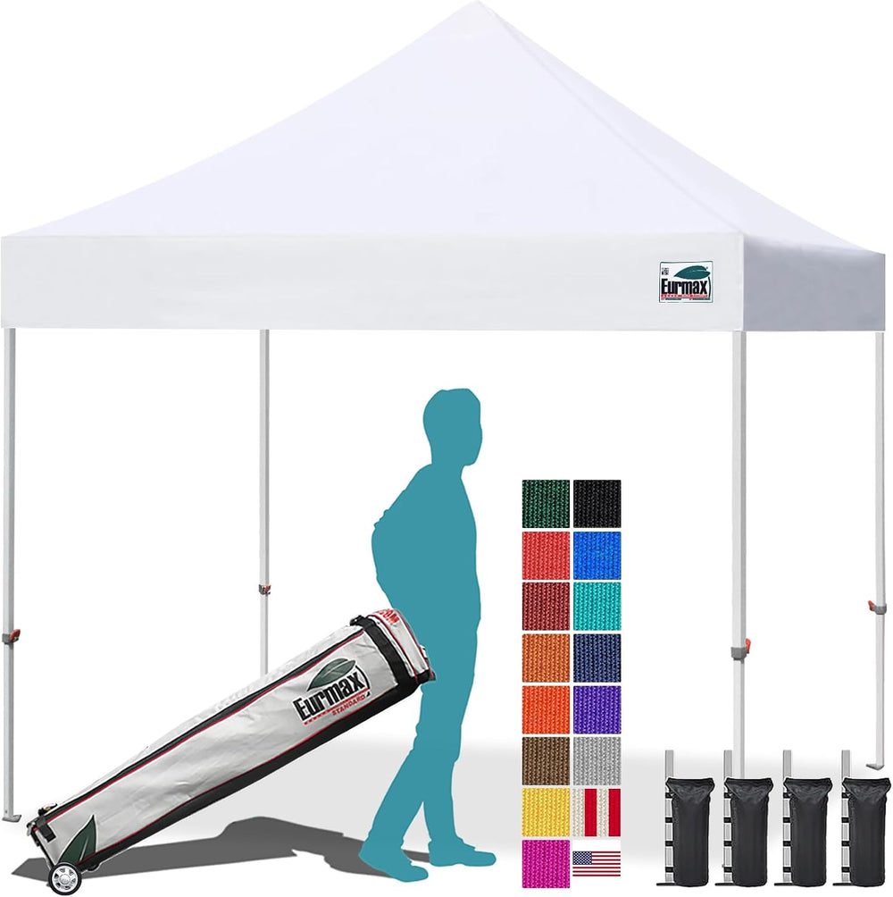 Eurmax USA 10x10ft Pop Up Canopy,Commercial Instant Tent for Outdoor Events,P...