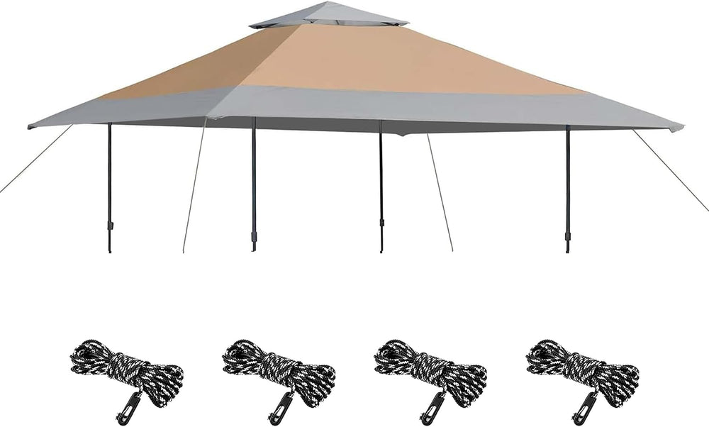 14x14FT Replacement Cover, Canopy Top ONLY, Khaki/Gray