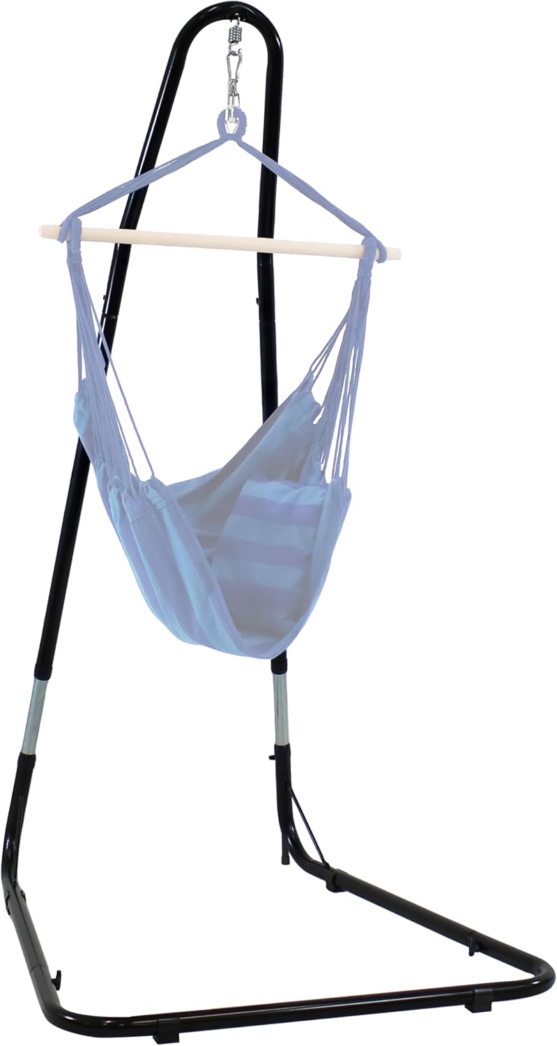 Sunnydaze Durable Adjustable Hanging Chair Hammock Stand Only
