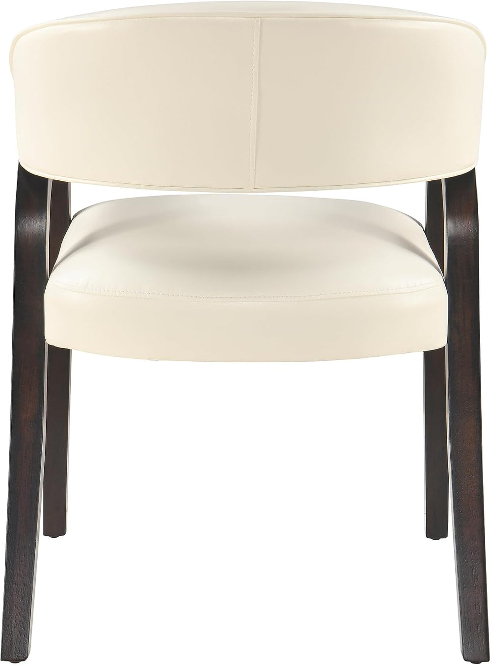 PU Leather Barrel Dining Chair Set of 4, Armchairs Set, No Table