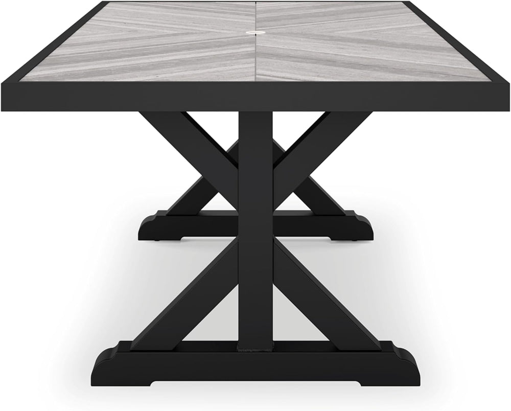 Signature Design by Ashley Beachcroft Outdoor Dining Table, Rust-Resistant Fa...