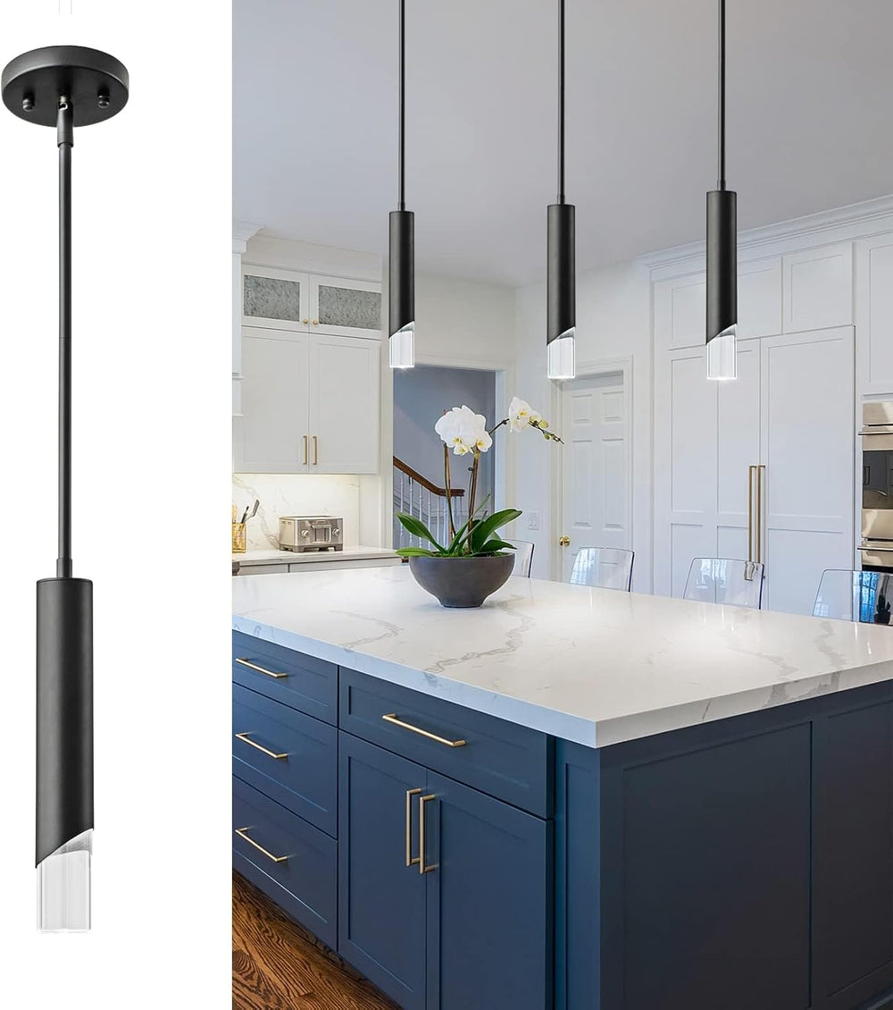 Modern Pendent Lights in Kitchen, Black Mini Pendant Light Bedroom Bedside Ta...