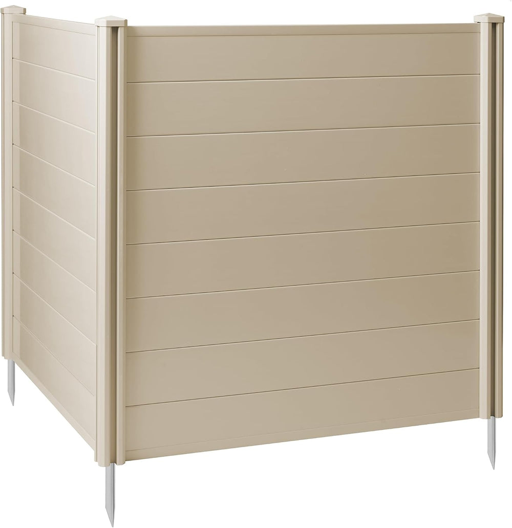 Casafield 48" x 48" Privacy Screen - Outdoor Vinyl Fence Panel Encl...