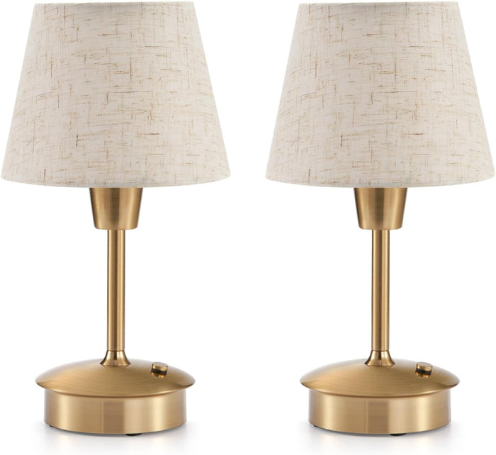 2 Pack Small Rechargeable Cordless Table Lamp for Restaurant Bar