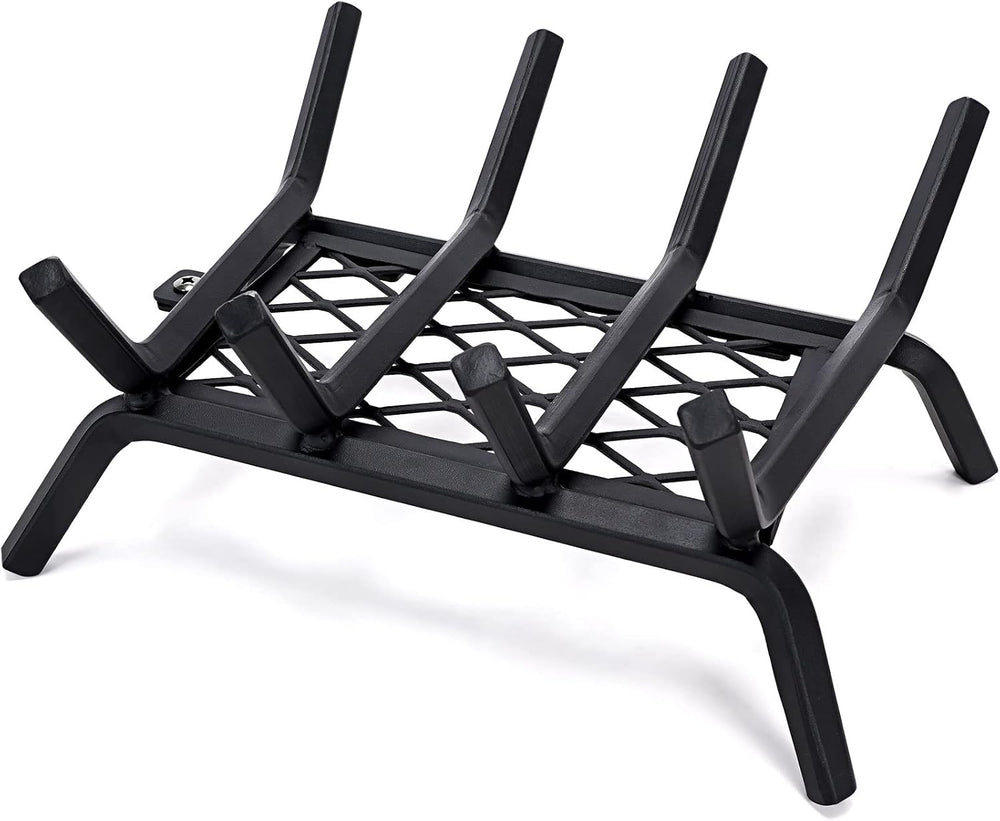 INNO STAGE 14 Inch Fireplace Grate with Ember Retainer