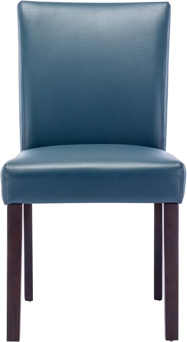Watson & Whitely Upholstered Dining Chairs, Faux Leather, Set of 6, Blue