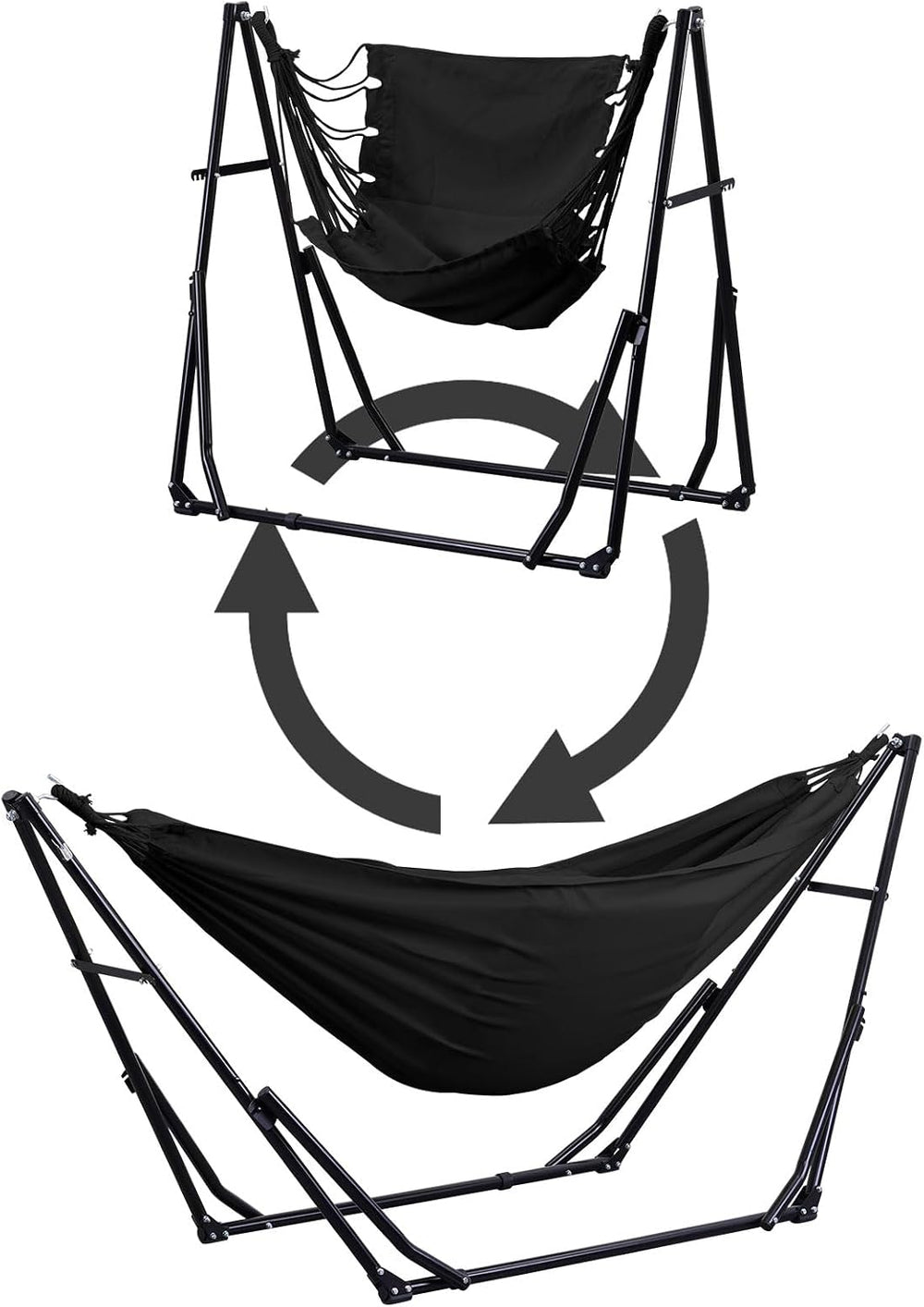 GDY Hammock Chair with Stand, 550 lb Capacity, Easy Set Up, with Carrying Bag...