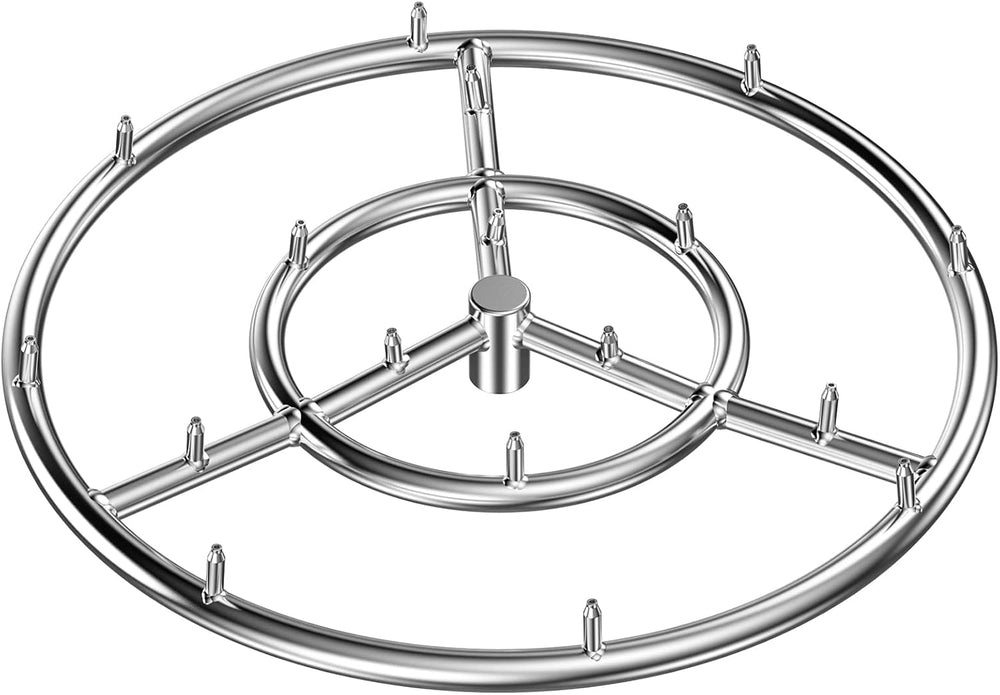 Skyflame 18 Inch Round Stainless Steel Fire Pit High Flame Burner Ring