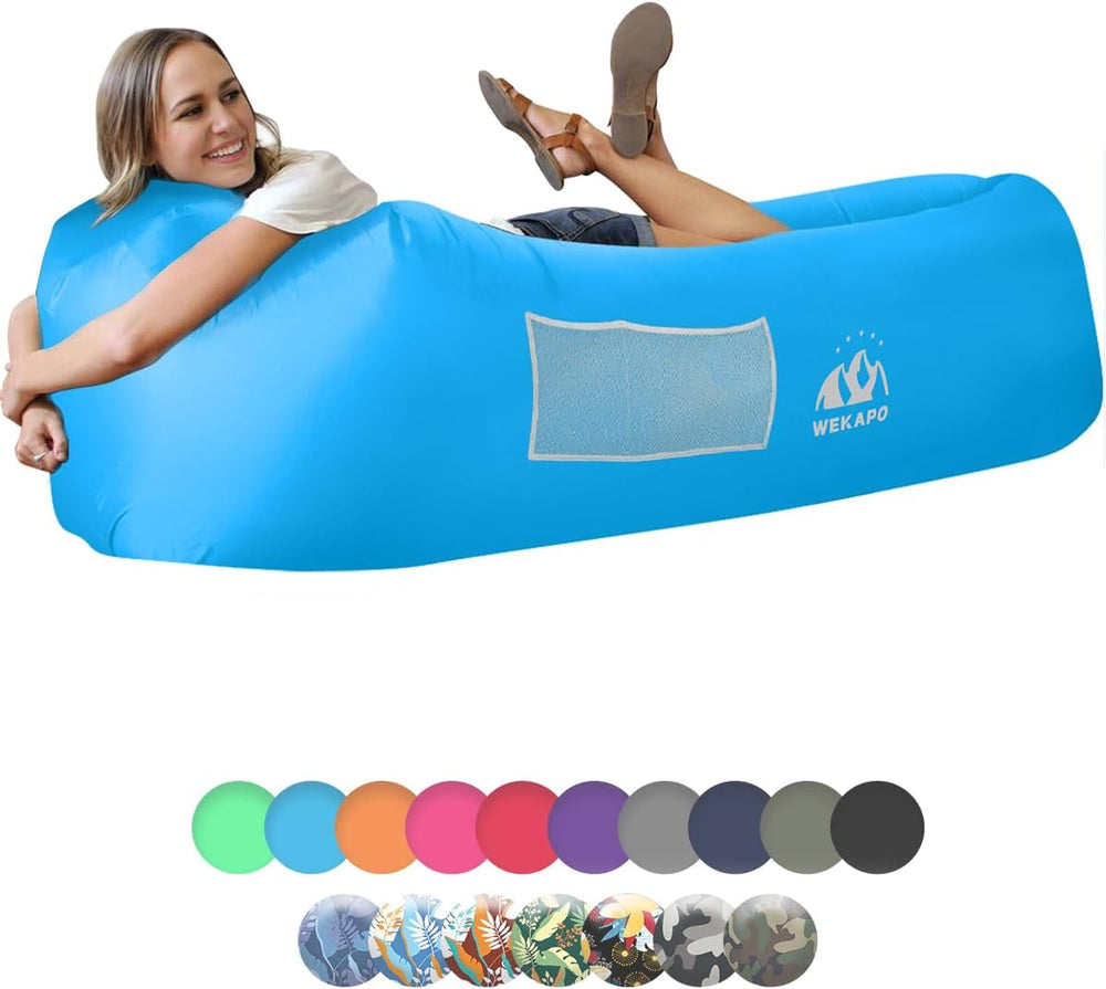 WEKAPO Inflatable Couch Air Lounger Chair - Camping & Beach Accessories, ...