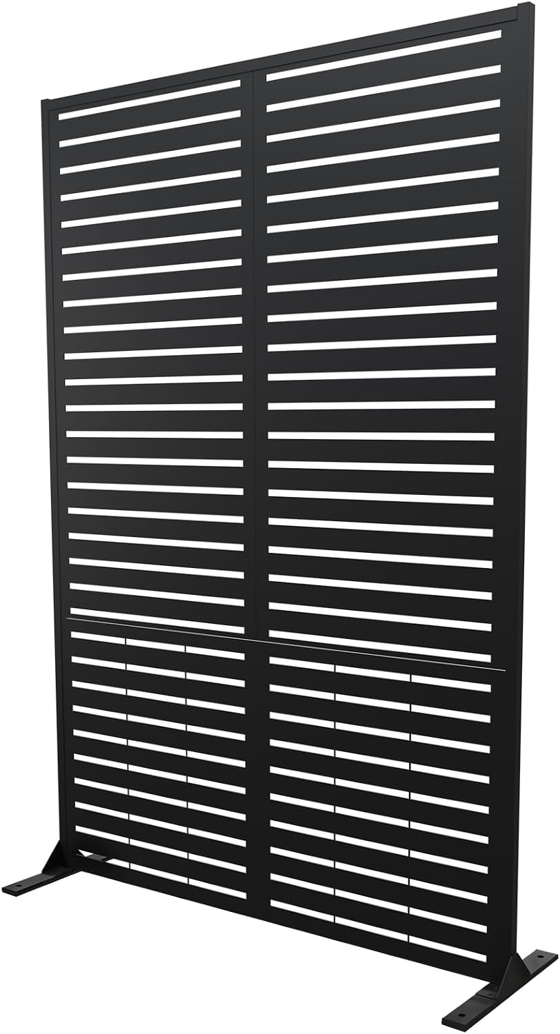 SnugNiture “Metal Privacy Screen”, 72" H × 47" W Weather Resistant ...
