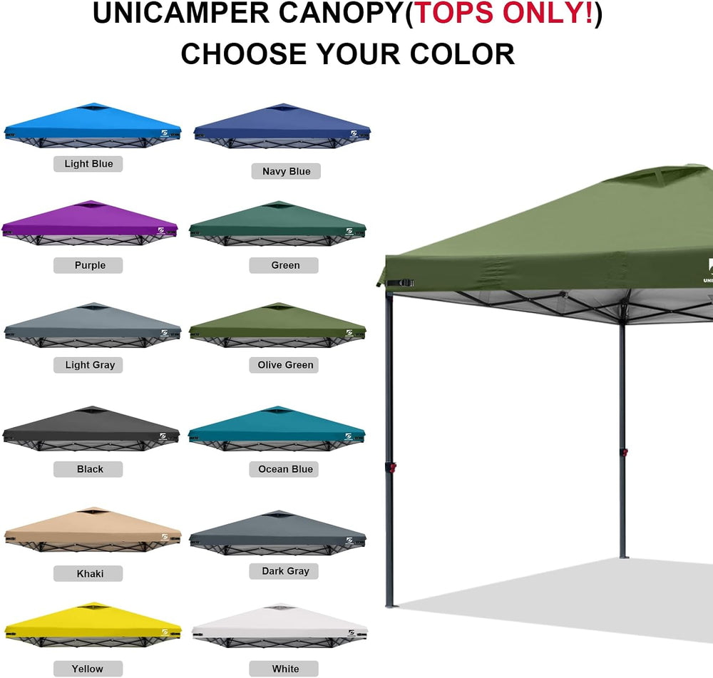 10x10 Pop Up Canopy Replacement Top Cover with Air Vent(Frame NOT INCUDE)