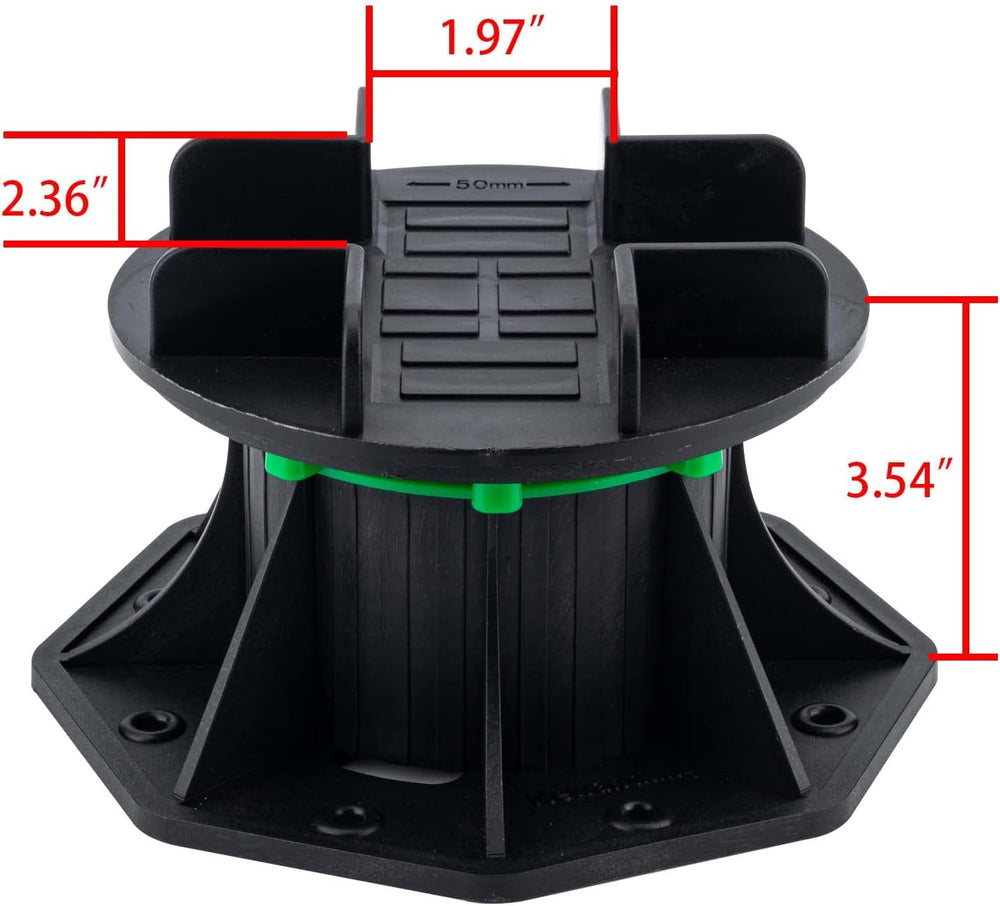 8Pack Adjustable Plastic Pedestal Paver,Floor Slate Support Floor Lift,Deck S...