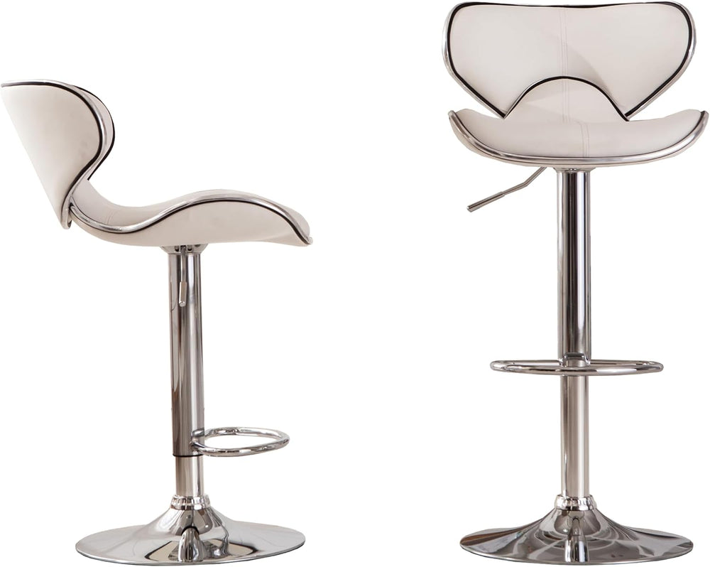 Roundhill Furniture Masaccio Cushioned Leatherette Upholstery Airlift Adjusta...