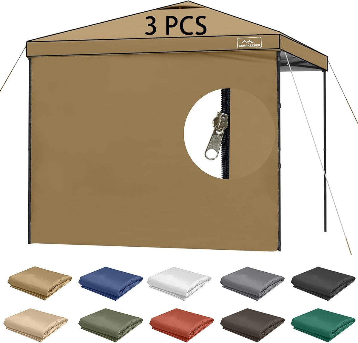 10x10 canopy tent sidewalls with zipper for canopy, main product view