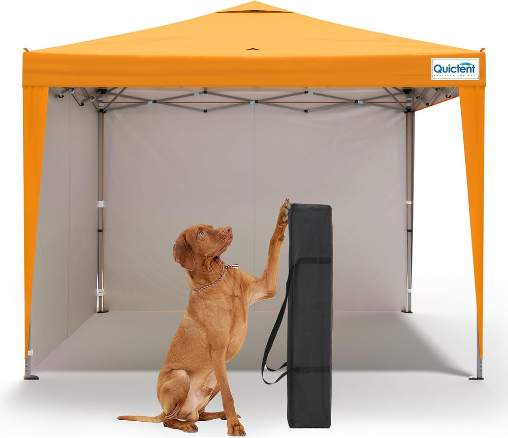 Quictent 10x10FT Pop Up Canopy Tent with 2 Sidewall