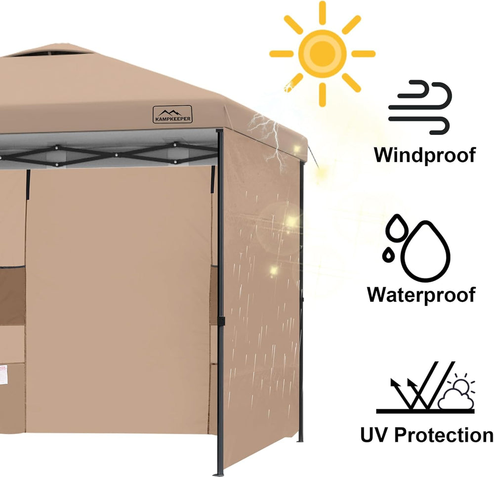 Canopy Sidewalls with 4 Pockets for Pop Up Canopy Frame,2Pcs Sunwalls Only