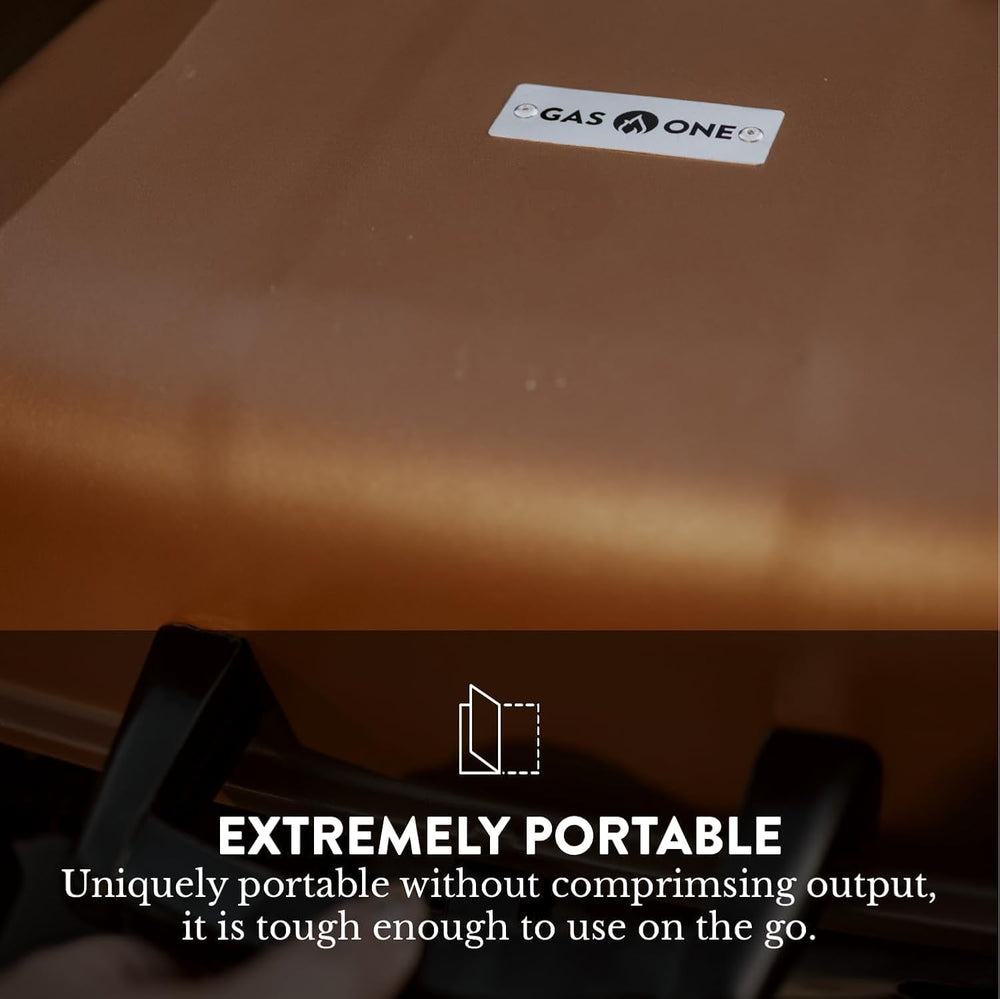 GasOne Tabletop Propane Grill – Portable Grill Propane with Heat Resistant Ha...