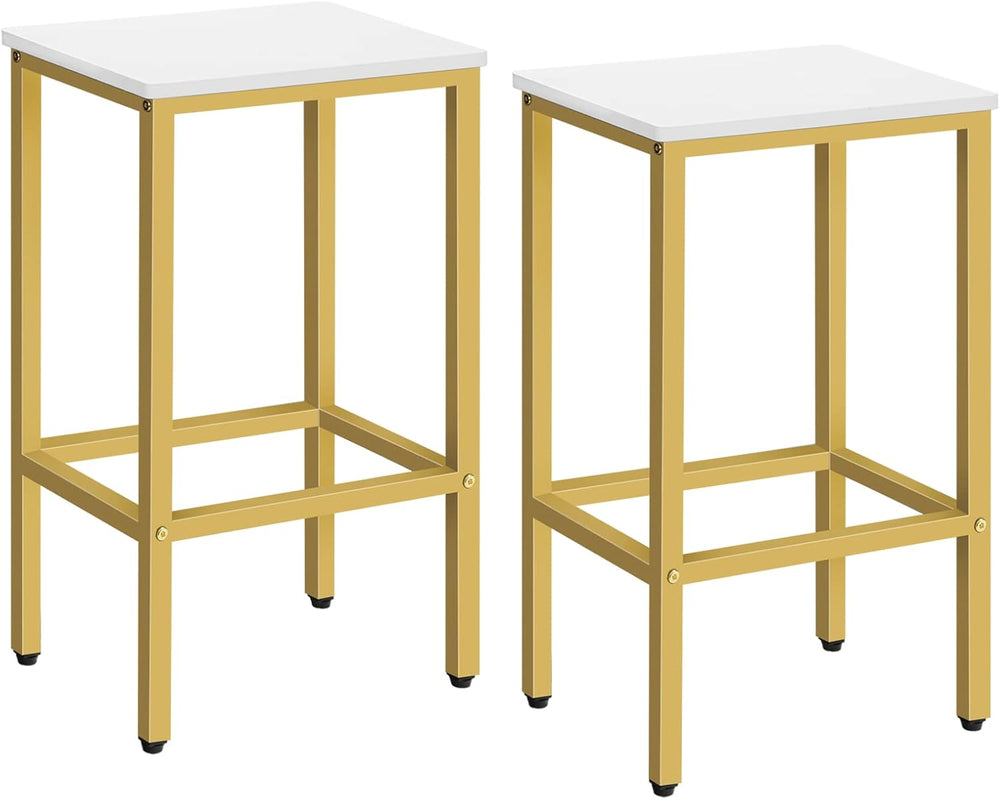 MAHANCRIS Bar Stools, Set of 2 Bar Chairs, Kitchen Breakfast Bar Stools with ...