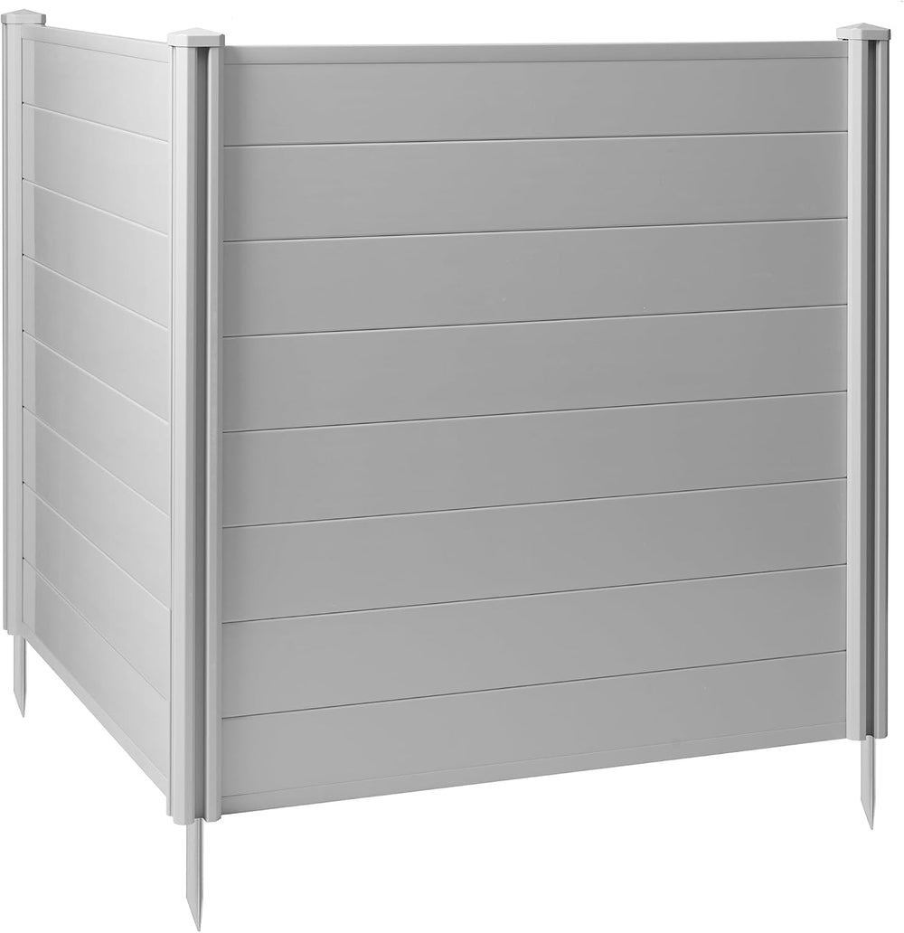 Casafield 48" x 48" Privacy Screen - Outdoor Vinyl Fence Panel Encl...
