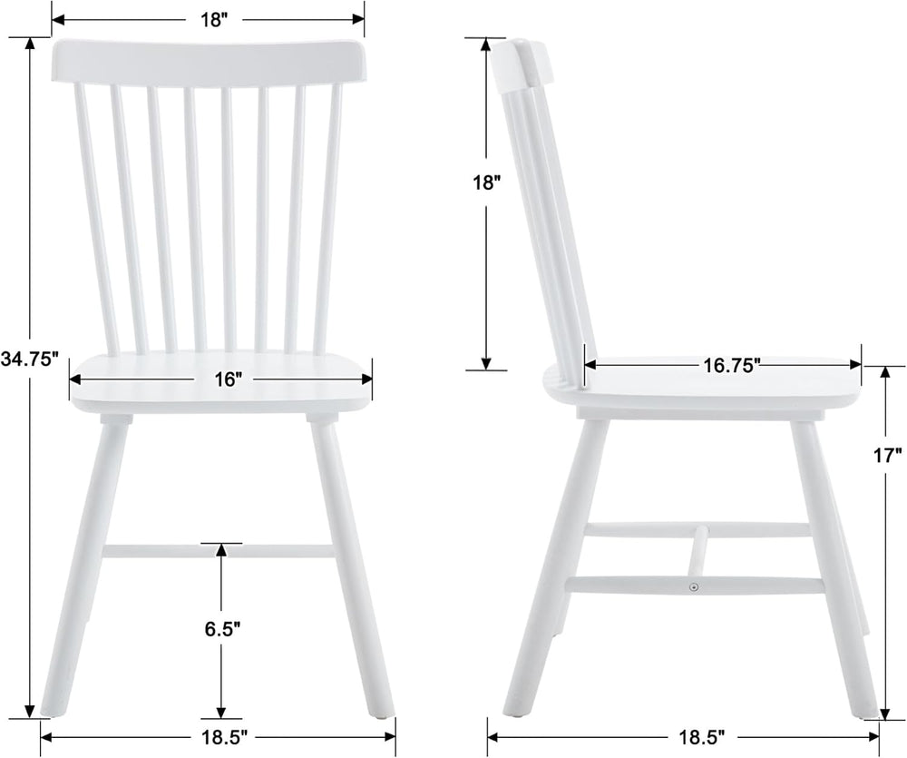 chairus Dining Chairs Set of 8, Dining Room Side Chair Farmhouse Natural Wood...