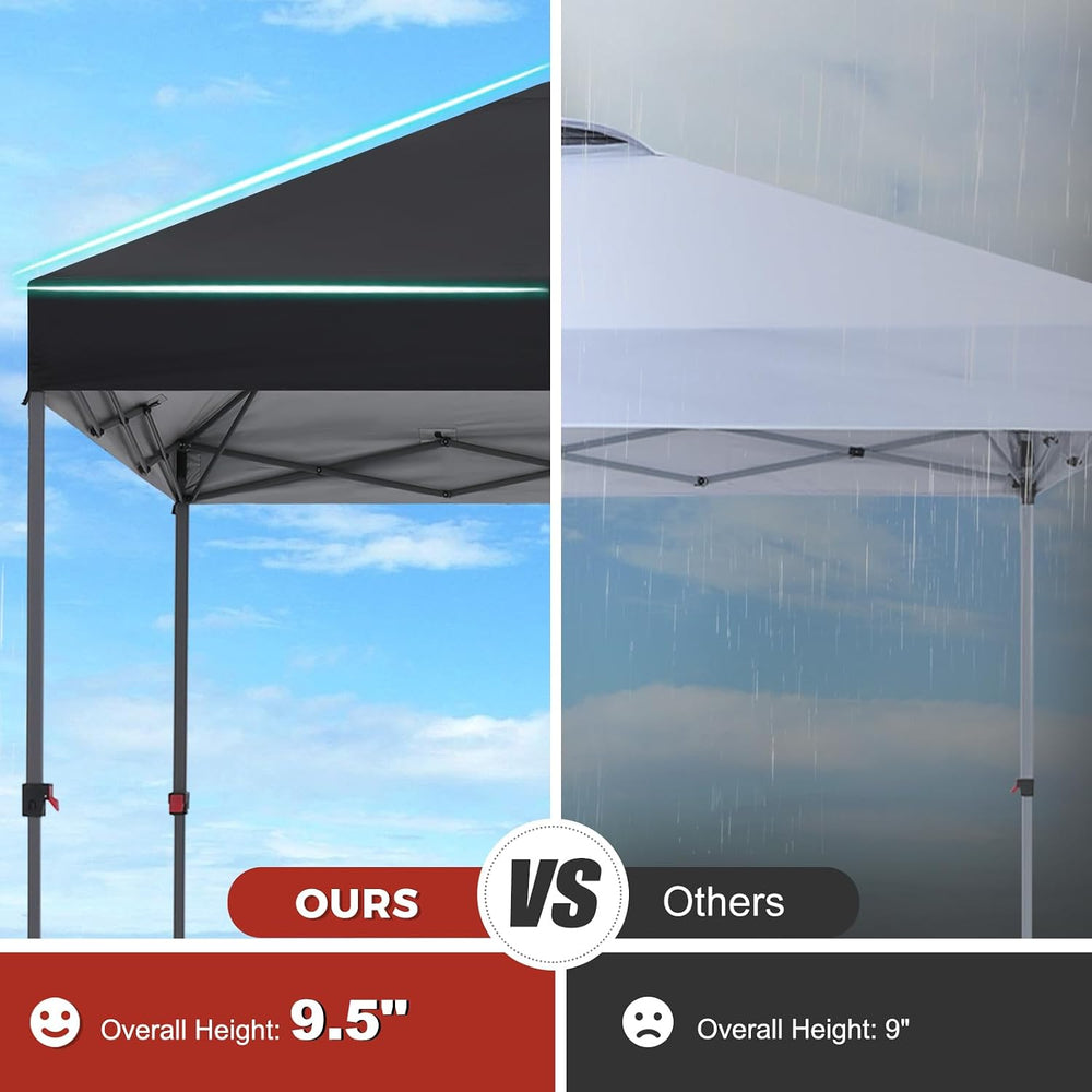 ABCCANOPY Pop Up Canopy - Outdoor Patio Portable Canopy Tent Heavy Duty for B...