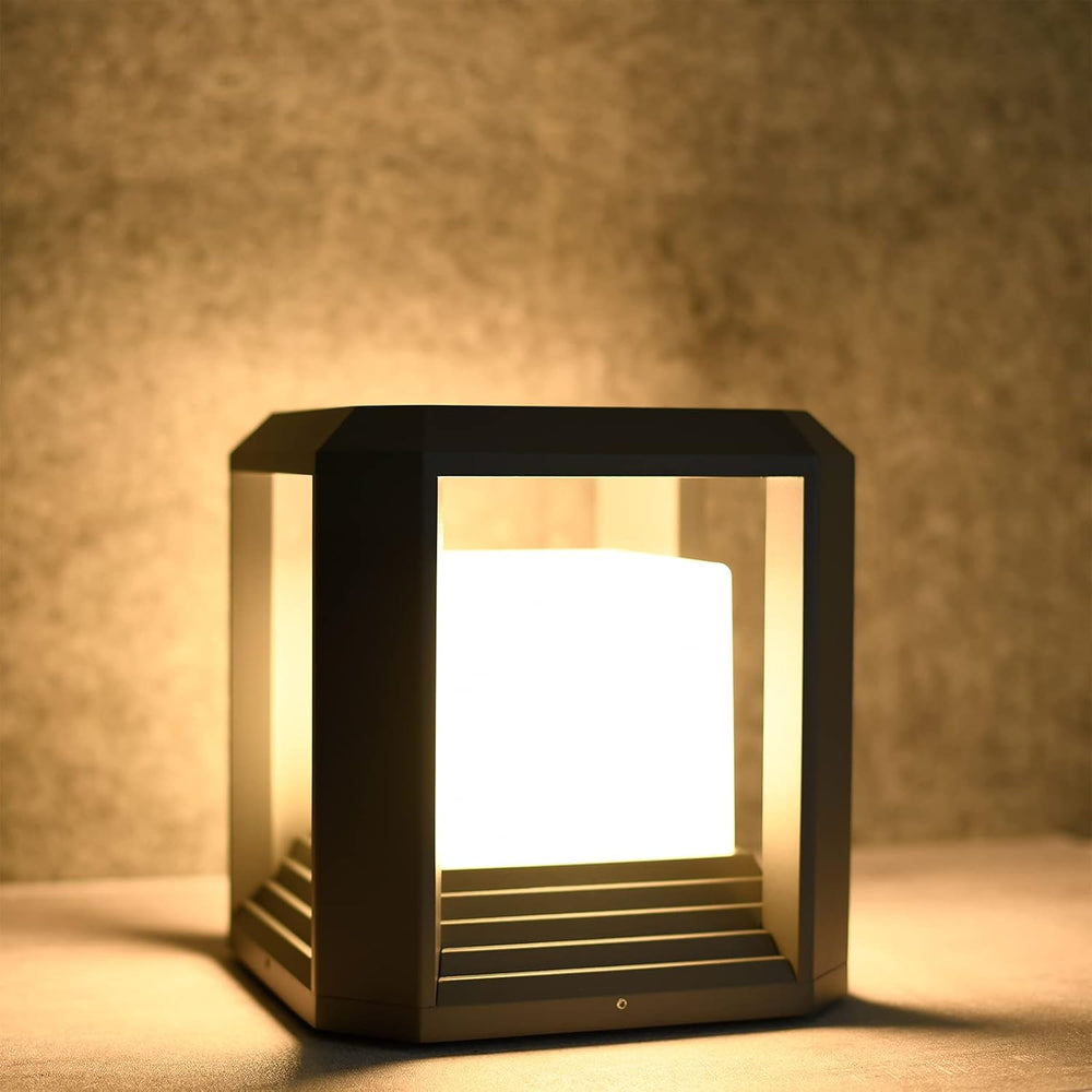 Hardwired LED Outdoor Post Light Waterproof Pillar Lamp