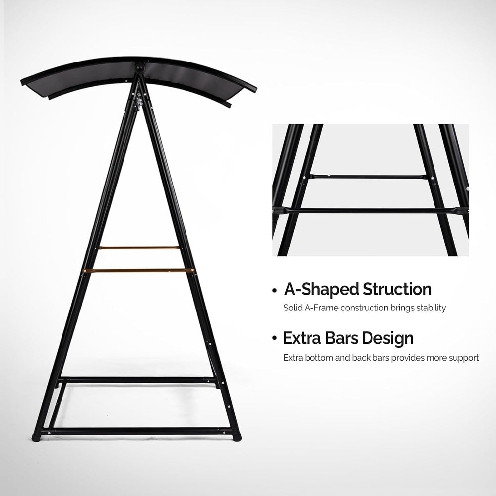 Outvita Outdoor Hammock Chair Stand, Heavy Duty A-Frame Metal Swing Stand wit...