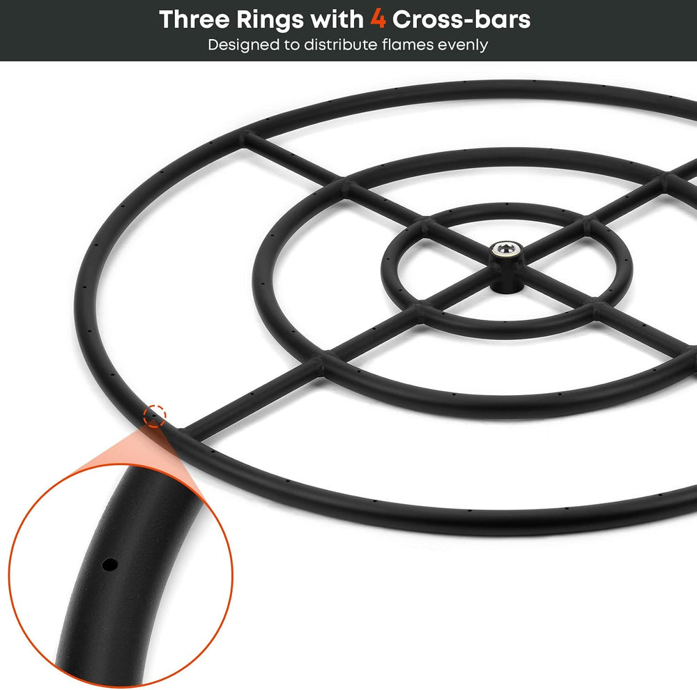 Stanbroil Natural Gas Fire Pit Burner Ring Installation Kit