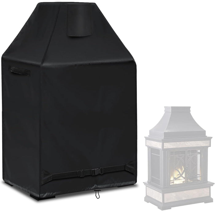 Outdoor Fireplace Cover 100% Waterproof - 37"W x 26"D x 56"H