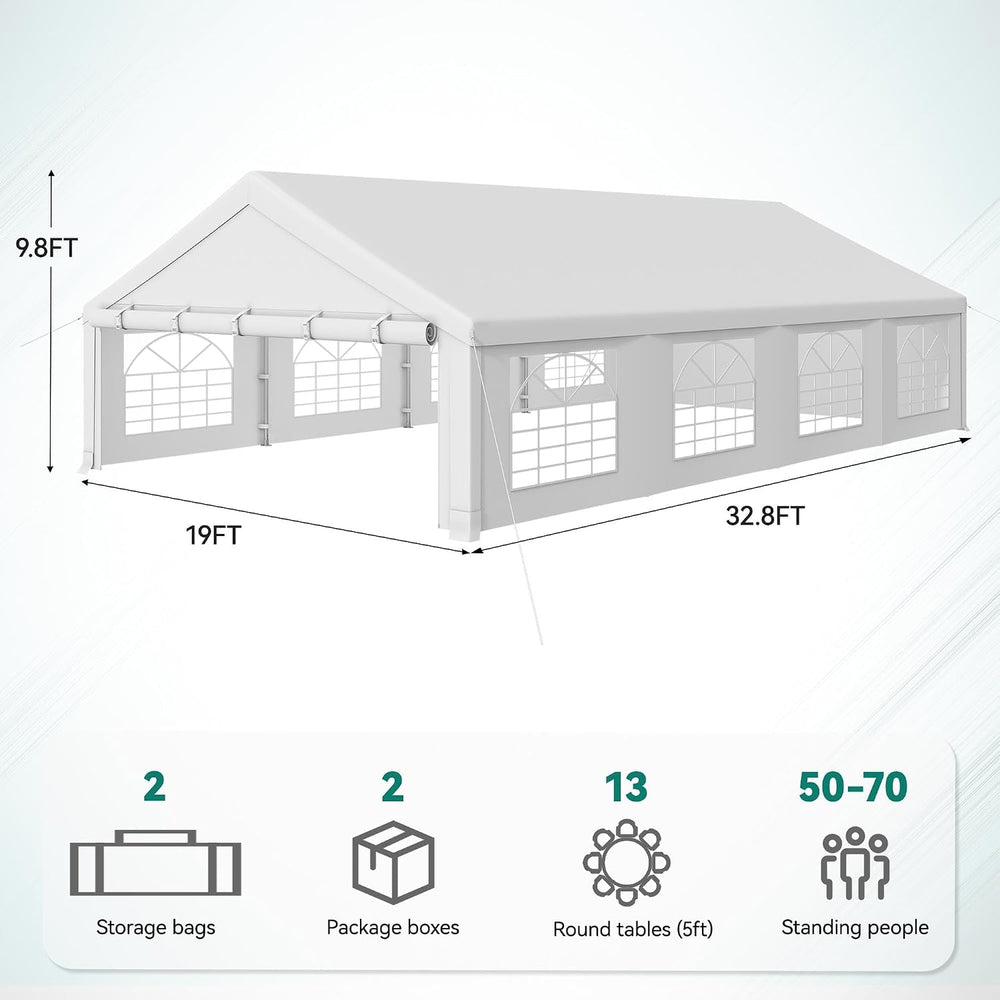 YITAHOME 20x30FT Party Tent Upgraded Event Shelters Heavy Duty Wedding