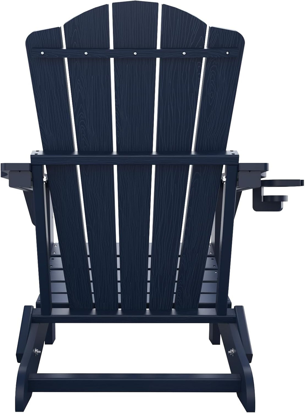 THOEOE Folding Adirondack Chair Set of 2, HDPE All-Weather Outdoor Chair