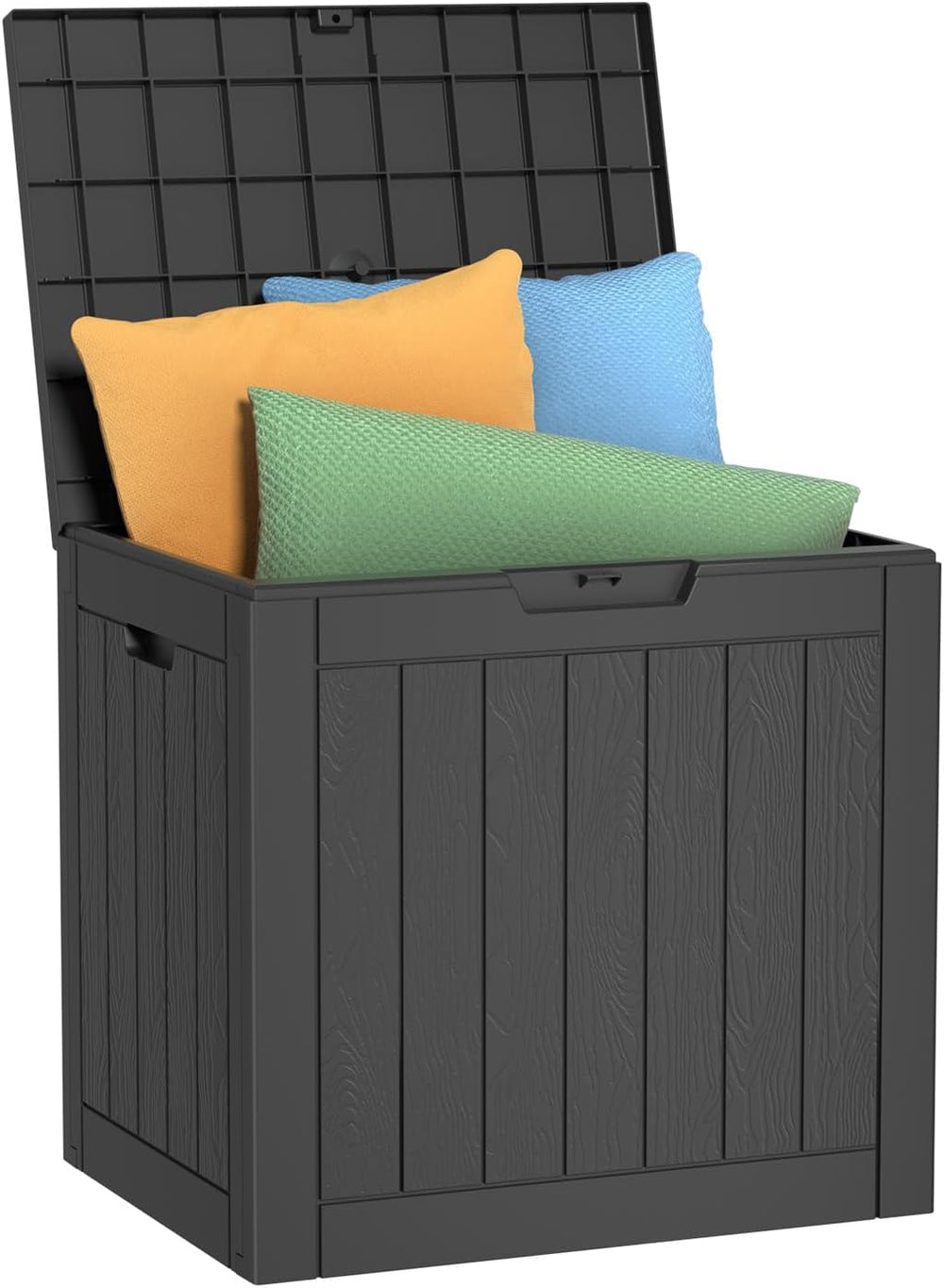36 Gallon Outdoor Deck Box, Lockable Waterproof Outdoor Storage Boxes For Gar...