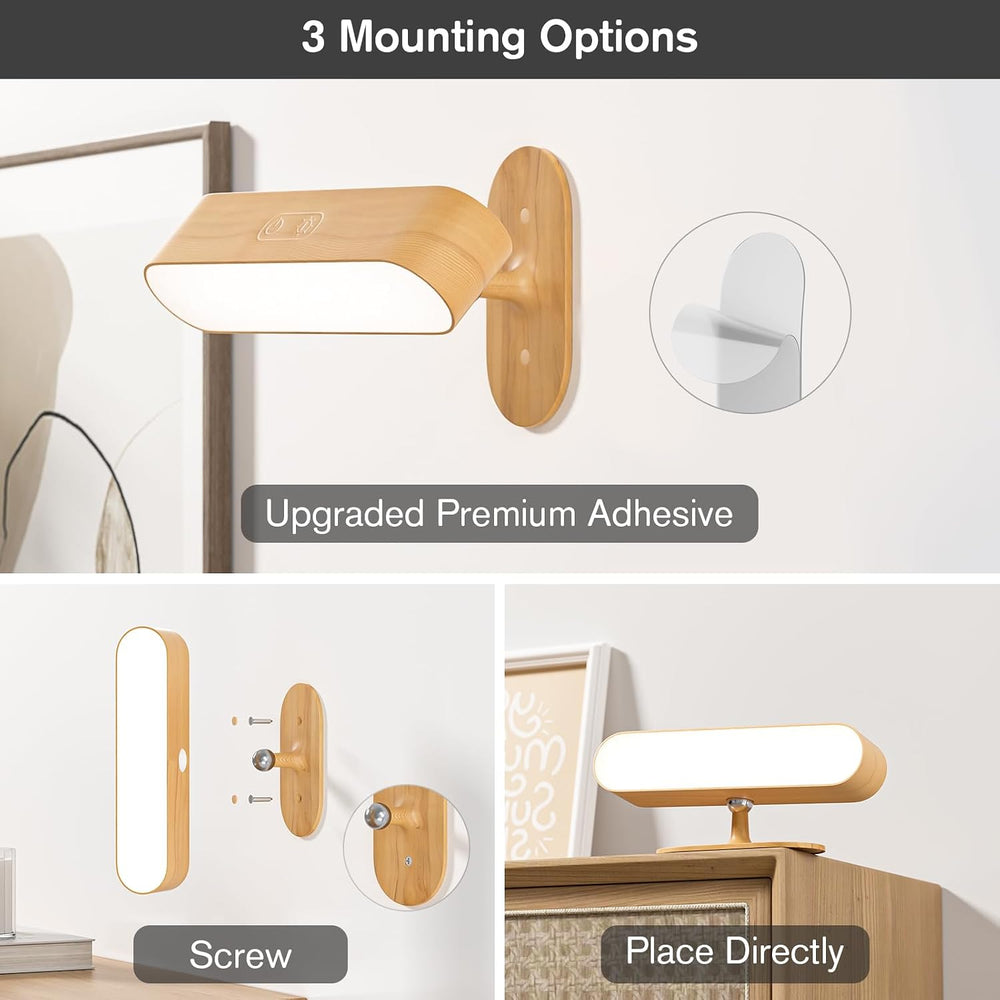 Hensam Battery Operated Wall Sconces Set of 2, Rechargeable & Cordless