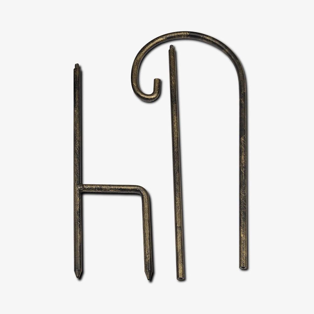 Luminara - Outdoor Decorative Lantern & Shepherd's Hook - Bronze - Pa...