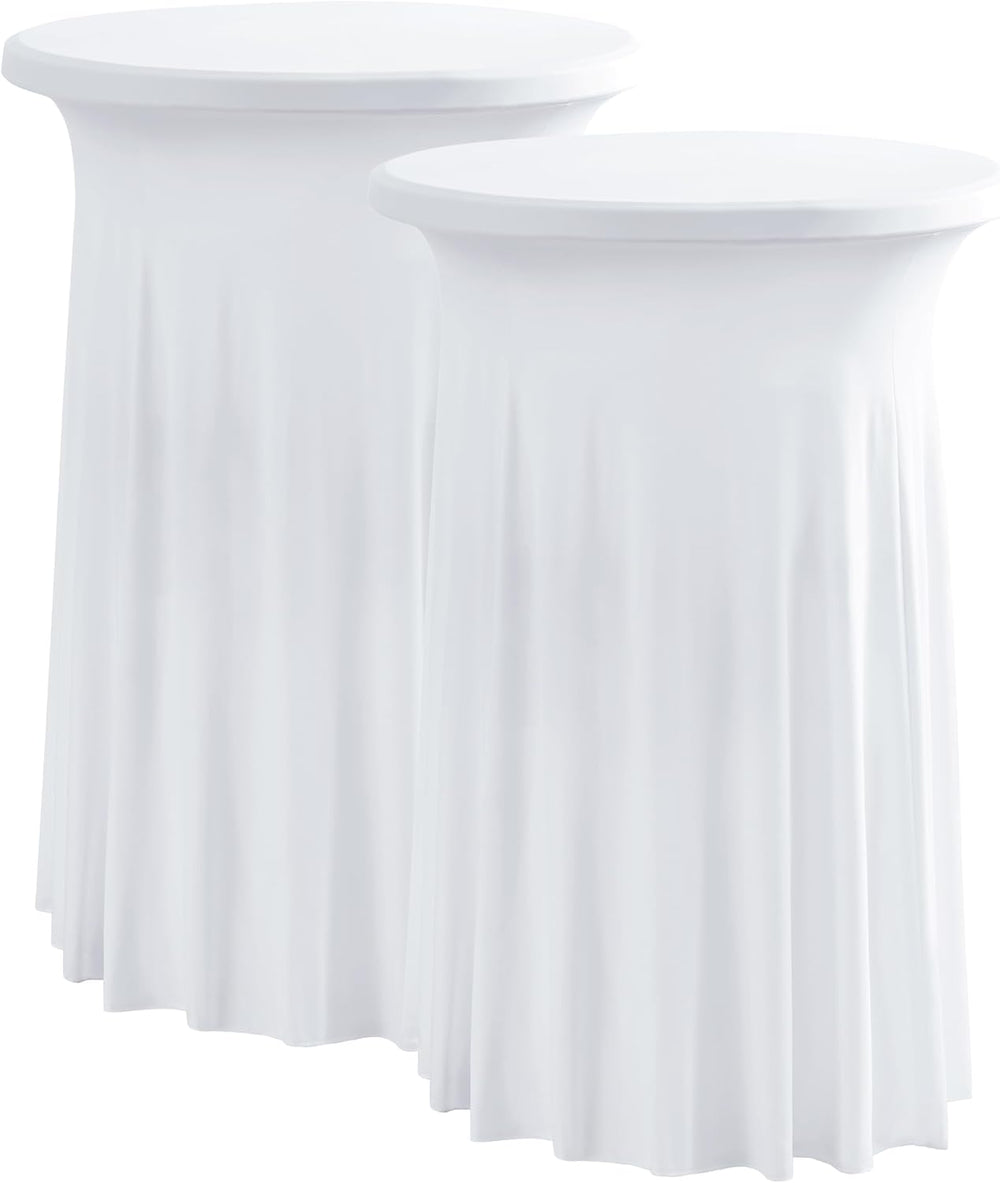 2 Pack Highboy Cocktail Table Cover Skirt Bar Tablecloth (32" x 43"...