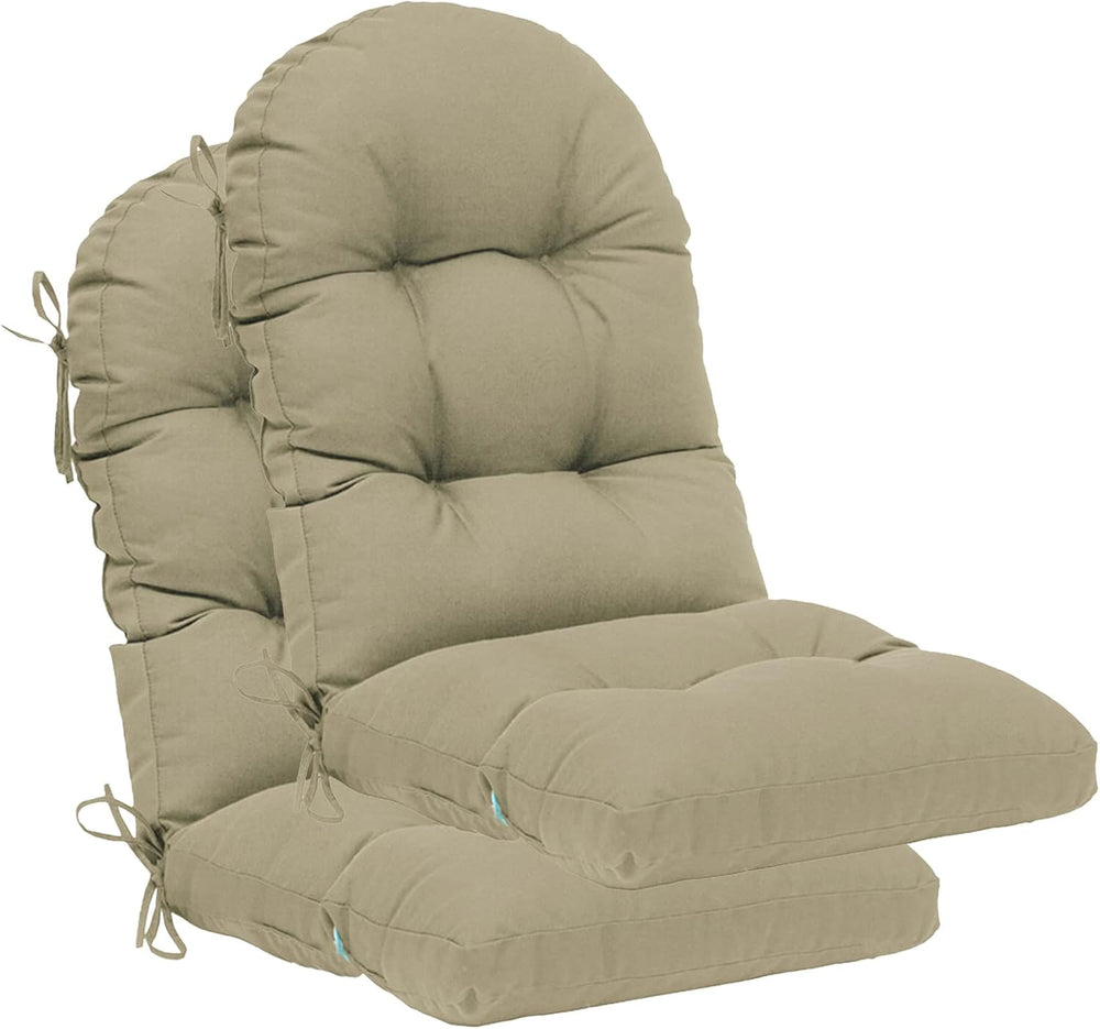 QILLOWAY Outdoor High Back Chair Cushion for Adirondack, All Weather Rocking ...